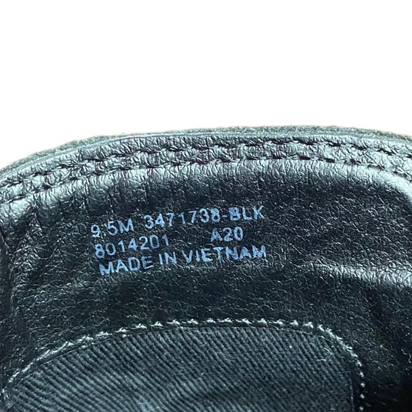 FRYE Black Ankle Booties Judith Double Zip Leather Chunky Heel 7.5 - Picture 8 of 9